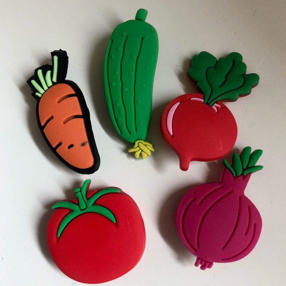 Veggie Lovers I - Croc Charms 🍅🥒🥕